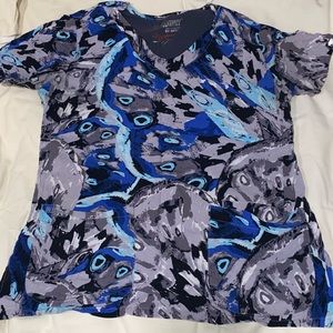 Grey’s Anatomy Women’s Small Patterned Scrub Top